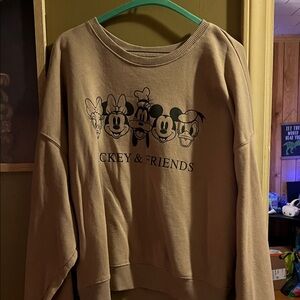 Tan Disney Mickey & Friends Sweatshirt